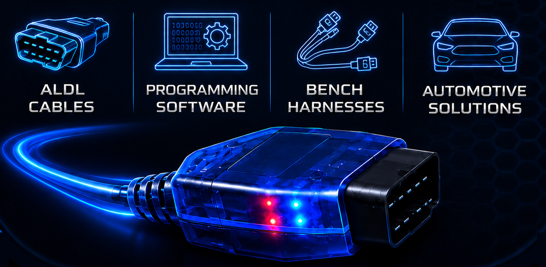 ALDL cables, programming software, bench harnesses and automotive solutions